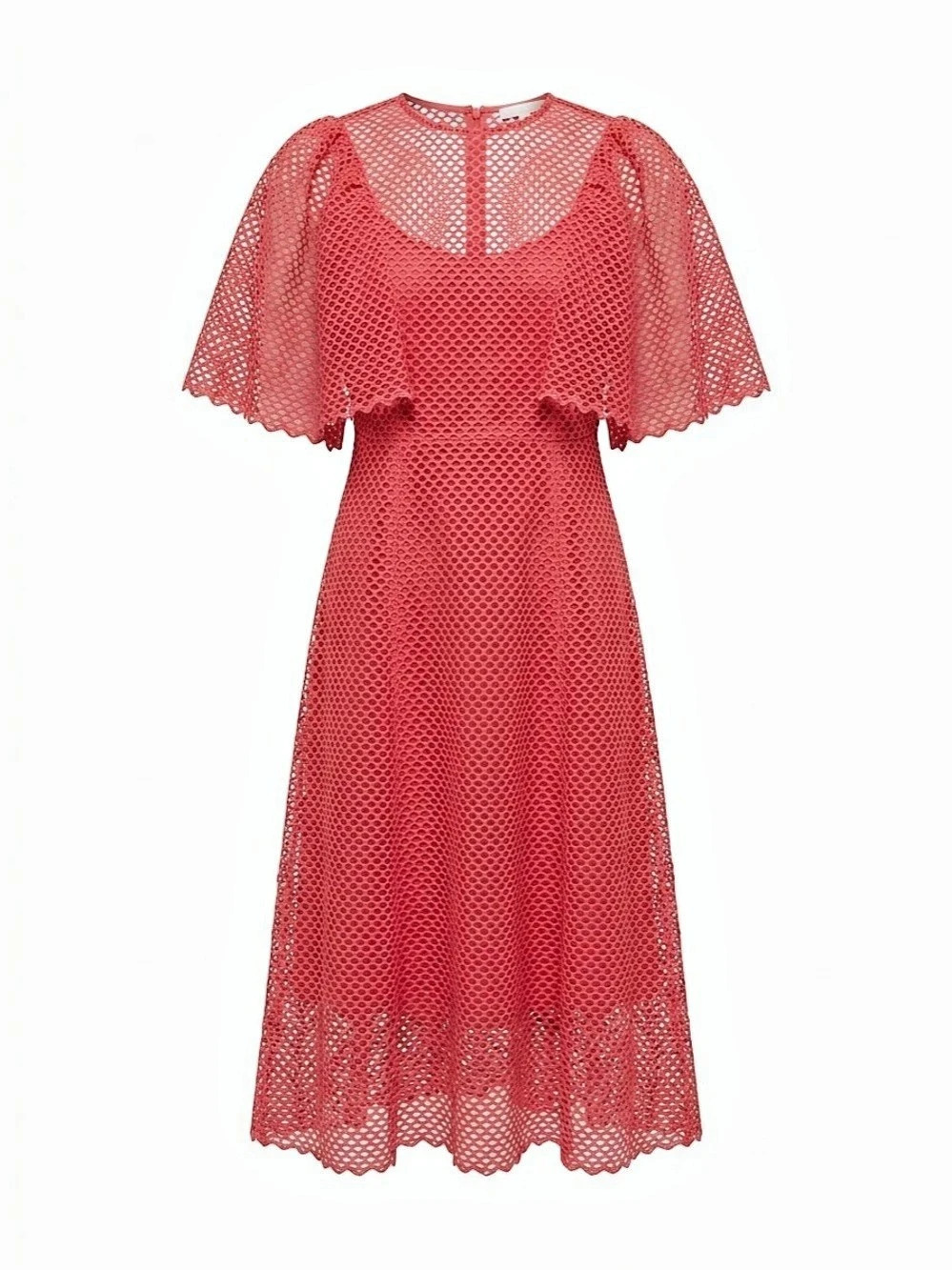 Ulla Johnson Pink Mesh Midi Dress Like New